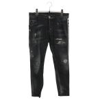 ディースクエアード サイズ_46 SKATER JEAN S74LB0452 サイドラインスキニーデニムパンツ 中古 BS99