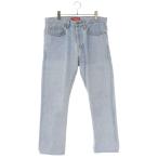 シュプリーム デニムパンツ サイズ:32インチ Stone Washed Slim Jean ボタンフライデニムパンツ 中古 BS99
