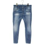 ディースクエアード サイズ:48 25SS S74LB1676 ダメージ加工ストレッチデニムパンツ 中古 BS99