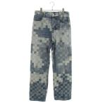 ショッピングルイヴィトン ルイヴィトン サイズ:30 24SS RM241 GCO HQD87W ダミエスケートデニムパンツ 中古 SB01