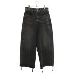 バレンシアガ サイズ:25 697886 TBP47 ロークロッチワイドバギーデニムパンツ 中古 SB01