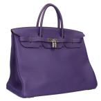 エルメス ハンドバッグ バーキン40 □N刻印 SV金具トゴ アイリスハンドバッグ 中古 SB01