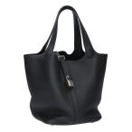 エルメス サイズ:MM ピコタンMM Z刻印 SV金具トリヨンクレマンスレザーハンドバッグ 中古 SS13