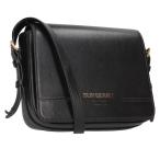 ショッピングバーバリー バーバリー 8067035 ロゴプリントレザーフラップショルダーバッグ 中古 BS99