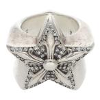 クロムハーツ リング サイズ:16.5号 STR LRG P D ラージスター PAVEダイヤ シルバーリング 中古 SJ02