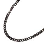 ショッピングクロムハーツ クロムハーツ ネックレス サイズ:24inch PAPER CHAIN 24 ペーパーチェーン24inch ブラックロジウム加工ネックレス 中古 OK15