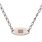 バレンシアガ ロゴプレートチェーンネックレス 中古 BS99