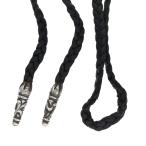 クロムハーツ LEATHER BRAID スクロールレザーブレード シルバーネックレス 中古 OS06