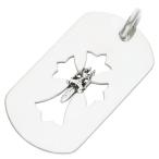クロムハーツ D/TAG LRG CROSS DAGG/カットアウトクロスダガー ラージドッグタグネックレストップ 中古 NO05