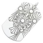 クロムハーツ D/TAG LRG GOD BLESS/ゴットブレス ラージドッグタグネックレストップ 中古 NO05