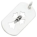 クロムハーツ ネックレストップ D TAG LRG CROSS DAGG カットアウトクロスダガー ラージドッグタグネックレストップ 中古 SS07