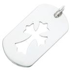 クロムハーツ ネックレストップ D TAG LRG CO CRS カットアウトクロス ラージドッグタグネックレストップ 中古 OK15