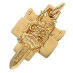 クロムハーツ 22K 3TRINKETS ゴールドネックレストップ 中古 SJ02