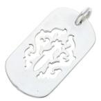 クロムハーツ D TAG LRG CROSS DAGG カットアウトクロスダガー ラージドッグタグネックレストップ 中古 GZ11