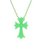 クロムハーツ FNO RUBBER CH CRS SML ラバースモールCHクロス FNO限定シリコンネックレス 中古 OS06