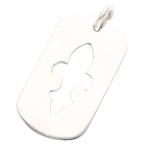 ショッピングLRG クロムハーツ ネックレストップ D TAG LRG ラージドッグタグ カットアウトフレアシルバーネックレストップ 中古 SS07