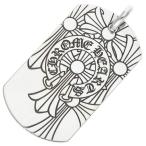 ショッピングLRG クロムハーツ ネックレストップ D TAG LRG GOD BLESS ゴットブレスドッグタグ ラージドッグタグネックレストップ 中古 SJ02