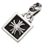 クロムハーツ ネックレストップ FRAMED CH PLUS 1DIA フレームドCHプラス 1ダイヤ チャーム シルバーネックレストップ 中古 GZ11