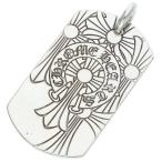 ショッピングLRG クロムハーツ ネックレストップ D TAG LRG GOD BLESS ゴットブレスドッグタグ ラージドッグタグネックレストップ 中古 GZ11