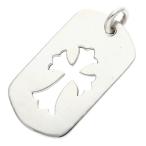 ショッピングLRG クロムハーツ D TAG LRG CO CRS カットアウトクロス ラージドッグタグネックレストップ 中古 SS07