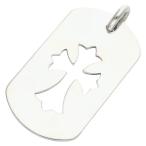 ショッピングLRG クロムハーツ サイズ:LARGE D TAG LRG CO CRS カットアウトクロス ラージドッグタグネックレストップ 中古 SS07