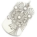 ショッピングLRG クロムハーツ ネックレストップ サイズ:LARGE D TAG LRG GOD BLESS ゴットブレスドッグタグ ラージドッグタグネックレストップ 中古 NO05