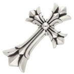 クロムハーツ ネックレストップ DBL CH CRS LRG ラージダブルCHクロス ペンダント シルバーネックレストップ 中古 OS06