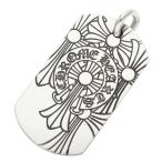 クロムハーツ ネックレストップ サイズ:LARGE D TAG LRG GOD BLESS ゴットブレスドッグタグ ラージドッグタグネックレストップ 中古 OK15