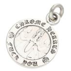  Chrome Hearts CHRM ANGL MDL Angel медаль очарование V1 серебряный колье верх б/у SJ02