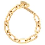 クロムハーツ ブレスレット サイズ_7inch 22K PAPER E CHAIN ペーパーEチェーン ゴールドブレスレット 中古 SJ02
