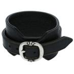 クロムハーツ ブレスレット サイズ_2 RR TINY BUCKLE ロックンロール レザーブレスレット 中古 NO05