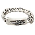 クロムハーツ ブレスレット サイズ:13LINK DAGGER P D ダガーIDクラシックリンク PAVEダイヤ シルバーブレスレット 中古 SJ02