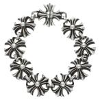 ショッピングLRG クロムハーツ サイズ:8LINK CO CH PLUS LINK LRG カットアウトプラスリンクラージ シルバーブレスレット 中古 SJ02