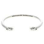 クロムハーツ バングル BANGLE DOUBLE DOG ダブルドッグ シルバーバングル 中古 SS07