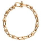 ティファニー サイズ:XL HardWear ハードウェア K18YGミディアムリンクブレスレット 中古 OM10