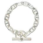  Hermes размер :14LINK Chaine d'Ancre GMshe-n Dunk ruGM серебряный браслет б/у GZ14