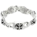  Chrome Hearts размер :6LINK CROSS LINK Cross ссылка серебряный браслет б/у SJ02