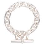  Hermes размер :12LINK Chaine d'Ancre TGMshe-n Dunk ruTGM серебряный браслет б/у OM10