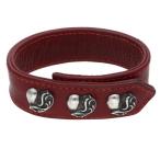  Chrome Hearts 3BTN 2SNP Heart 3 кнопка зажим кожа браслет б/у OK15