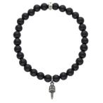  Chrome Hearts 6mm BEADs tuck daga- бисер браслет б/у SJ02