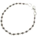  Chrome Hearts цепочка для бумажника 2BALL LONG-S/1 зажим длинный #2 Cross мяч размер : длинный серебряный цепочка для бумажника б/у SS07