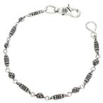 Chrome Hearts цепочка для бумажника 7LINK BRL CRS LONG-S 1 зажим длинный barrel Cross мяч ссылка серебряный цепочка для бумажника б/у GZ11