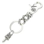  Chrome Hearts цепочка для ключей Short CLP CHN XFANCY-S/ Short extra fancy ссылка серебряный цепочка для ключей б/у OS06