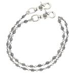  Chrome Hearts 1BALL EX LONG-T 2 зажим extra длинный #1 Cross мяч серебряный цепочка для бумажника б/у GZ11