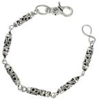  Chrome Hearts размер :6LINK ROLLER SHORT-S 1 зажим 6LINK Short ролик цветочный кнопка серебряный цепочка для бумажника б/у SB01