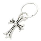  Chrome Hearts CH CRS SML&amp;No5 DGGR маленький CH Cross #5daga- кольцо для ключей серебряный кольцо для ключей б/у OK15