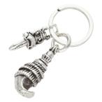  Chrome Hearts CROW&amp;No5 DGGR серебряный кольцо для ключей б/у SS07