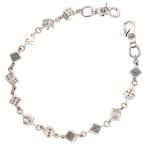  Chrome Hearts размер :13LINK DICE LINK-2 2 зажим кости серебряный цепочка для бумажника б/у SJ02