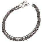  Chrome Hearts размер : extra длинный CHN DOUBLE PAPER CLIP серебряный цепочка для бумажника б/у SJ02