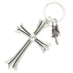  Chrome Hearts CH CRS LG&amp;No5 DGGR Large Cross #5daga- кольцо для ключей серебряный кольцо для ключей б/у HJ12